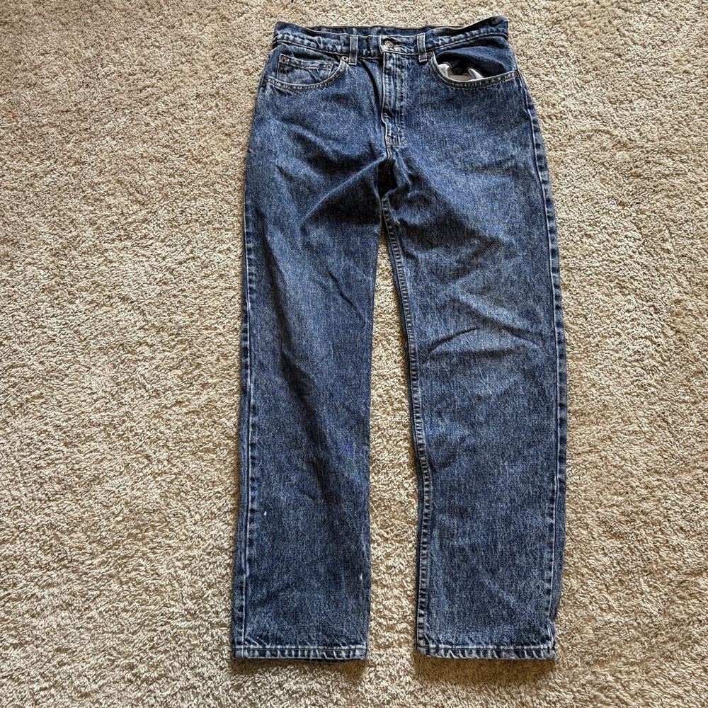 Vintage 90s Levi's Acid Washed Denim Jeans Men's 31x29 USA Made - Picture 9 of 9